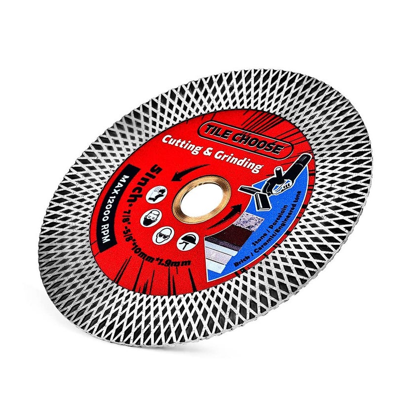 DAPRO 5" Tile Saw Blade Diamond Blade for Cutting and Grinding Porcelain Tile Granite Marble (5", 1) - Image 2